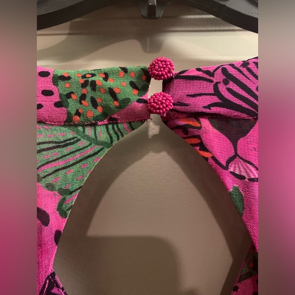 Farm Rio x Anthropologie Cool Leopard Long Sleeve Maxi Dress size XXS NWT - Picture 9 of 16